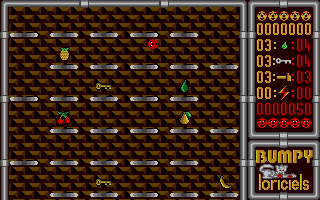 Bumpy (Atari ST) screenshot: The first level