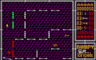 Bumpy (Atari ST) screenshot: Bumpy is stuck!