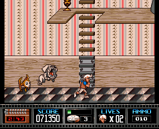 Premiere (Amiga) screenshot: This game was designed with a lot of humor.