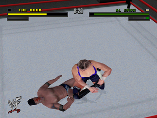 WWF Attitude (PlayStation) screenshot: Leg twist