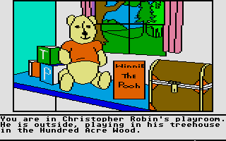 Winnie the Pooh in the Hundred Acre Wood (Atari ST) screenshot: Starting location
