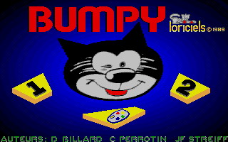 Bumpy (Atari ST) screenshot: The title screen