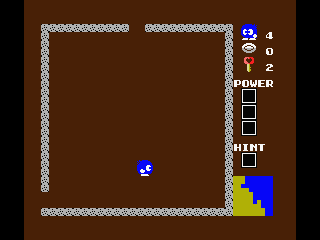 Eggerland 2 (MSX) screenshot: An empty room