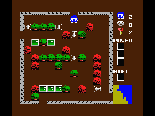 Eggerland 2 (MSX) screenshot: Remember, you'll have limited ammunition