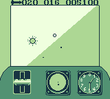 Top Gun: Guts & Glory (Game Boy) screenshot: They're behind me! Evasive manoeuvres!