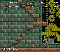 Haunted Castle (Arcade) screenshot: Clocktower