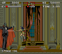 Haunted Castle (Arcade) screenshot: Dracula, first form