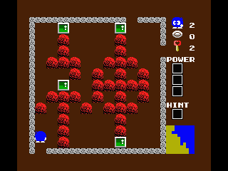 Eggerland 2 (MSX) screenshot: Luckily they can be accessed with a password...