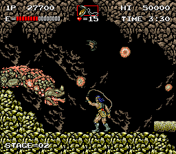 Haunted Castle (Arcade) screenshot: Classic Castlevania enemy