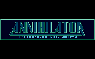 Annihilator (Atari ST) screenshot: Title screen