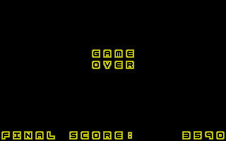 Rockfall 3 (Atari ST) screenshot: Game over