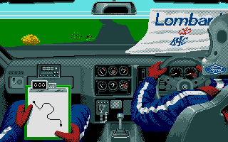 Lombard RAC Rally (Atari ST) screenshot: Get ready to drive