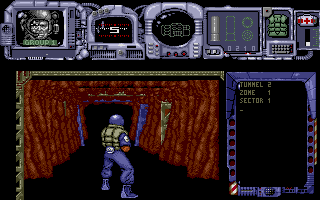Narco Police (Atari ST) screenshot: Starting mission one.