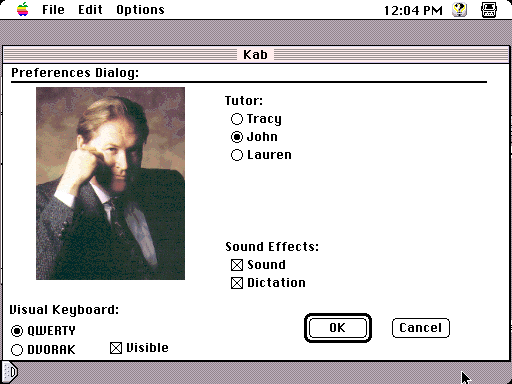 Dvorak on Typing (Macintosh) screenshot: Preferences
