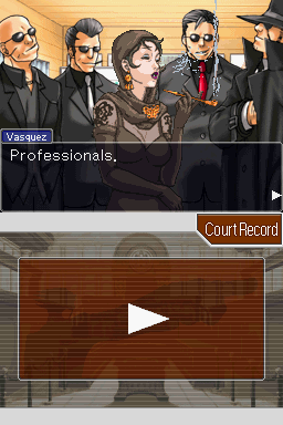 Phoenix Wright: Ace Attorney (Nintendo DS) screenshot: Case 3: Smoking hot lady