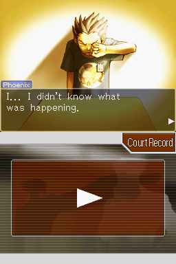 Phoenix Wright: Ace Attorney (Nintendo DS) screenshot: Case 4: Some events from Phoenix Wright's childhood are uncovered