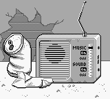 MTV's Beavis and Butt-Head (Game Boy) screenshot: Options.