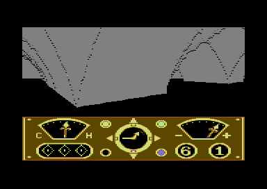 The Eidolon (Commodore 64) screenshot: I think I've found my new favorite FPS...
