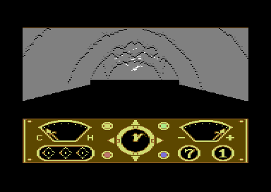The Eidolon (Commodore 64) screenshot: Starting view