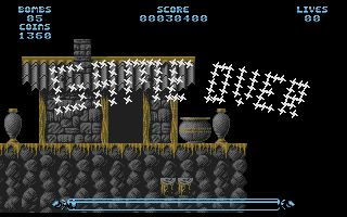 Leander (Atari ST) screenshot: Game over