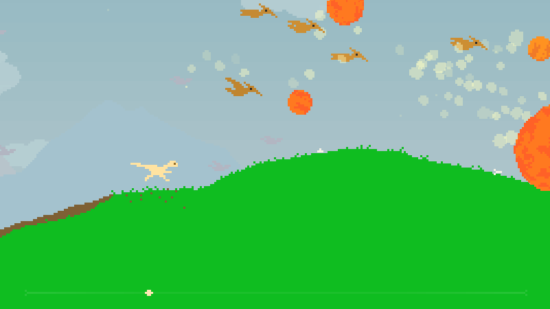 Dino Run (Browser) screenshot: Wait for me!