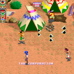Heated Barrel (Arcade) screenshot: Two player demo