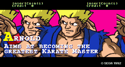 Burning Rival (Arcade) screenshot: Arnold