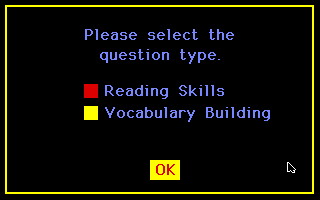 Magical Myths (Apple IIgs) screenshot: Question type selection