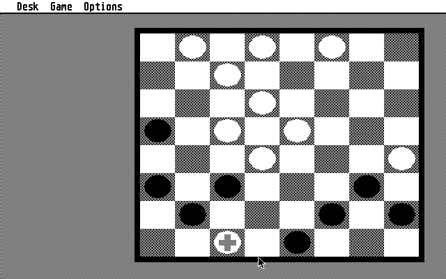 ST Checkers (Atari ST) screenshot: This is not going my way