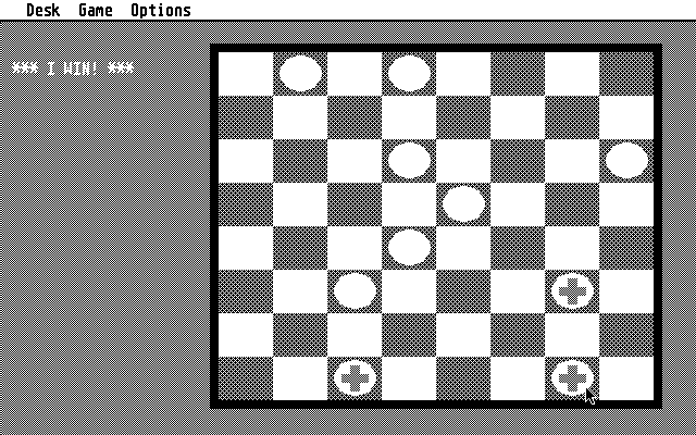 ST Checkers (Atari ST) screenshot: The computer won
