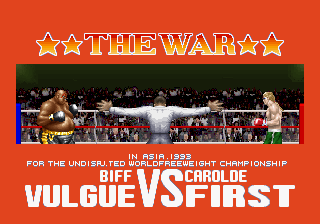 Best Bout Boxing (Arcade) screenshot: Biff Vulgue vs Carolde First