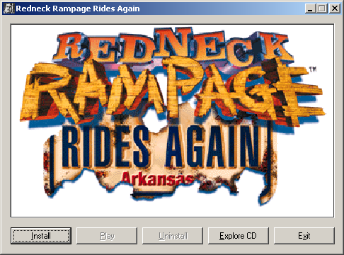 Redneck Rampage Rides Again (DOS) screenshot: Windows installation screen
