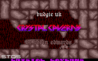 Crystal Caverns (Atari ST) screenshot: Title screen