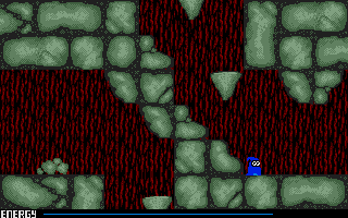 Crystal Caverns (Atari ST) screenshot: Green caves