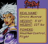X-Men: Mutant Wars (Game Boy Color) screenshot: Storm