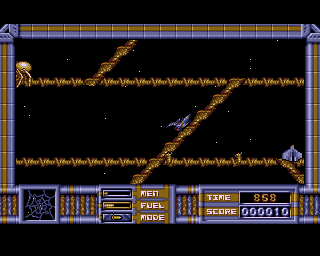 Web of Terror (Amiga) screenshot: Moving the web