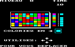 Coloric (Amstrad CPC) screenshot: Starting out
