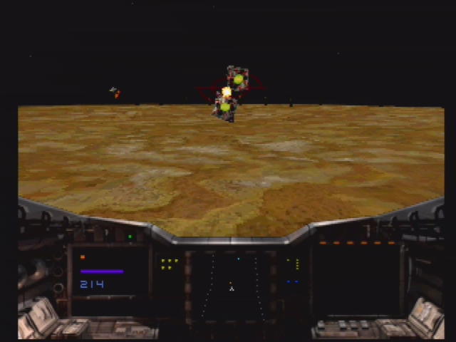 Shockwave Assault (PlayStation) screenshot: Almost dead.