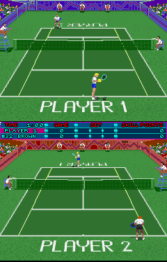 Hot Shots Tennis (Arcade) screenshot: Start of game