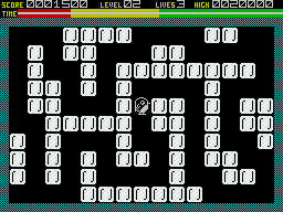Eskimo Eddie (ZX Spectrum) screenshot: Part 2 start - the monsters are about to appear.