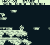 The Adventures of Star Saver (Game Boy) screenshot: Ready to roll.