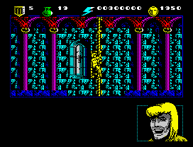 El Capitán Trueno (ZX Spectrum) screenshot: Crispín entering in action