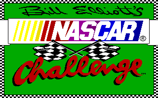 Bill Elliott's NASCAR Challenge (Amiga) screenshot: Title screen.