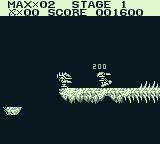 The Adventures of Star Saver (Game Boy) screenshot: Peter goes 21st century.