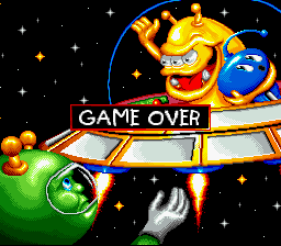 Math Blaster: Episode One - In Search of Spot (SNES) screenshot: Game over.