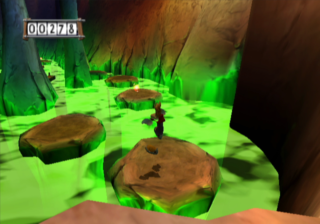 Rayman 3: Hoodlum Havoc (GameCube) screenshot: Platform Jumping