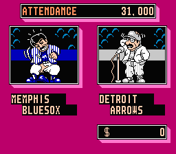 Baseball Stars 2 (NES) screenshot: The winning team is awarded money