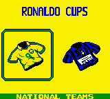 Ronaldo V-Soccer (Game Boy Color) screenshot: Choose your team.