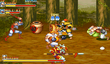 Warriors of Fate (Arcade) screenshot: Boss round 1