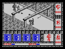 El Cid (ZX Spectrum) screenshot: First game contact